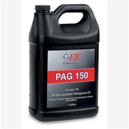 FJC PAG Oil, Refrigerant Oil, Viscosity 150, Synthetic, for R134a Only, Gallont Bottle 2492